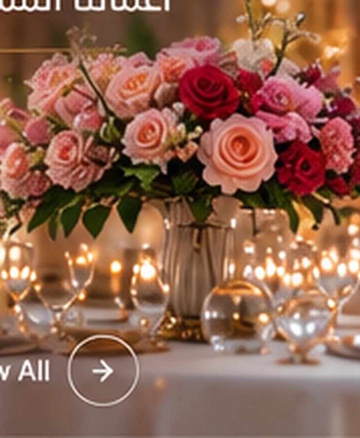 Featured event pink floral centerpiece